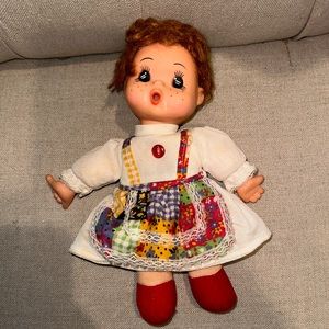 Vintage Fun World Girl Thumb Sucking Bean Bag Plush